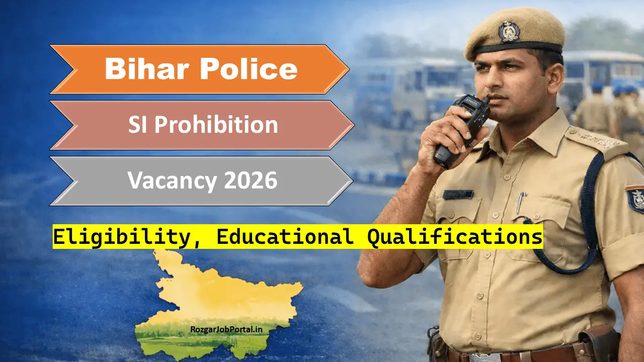 Bihar Police SI Prohibition Vacancy 2026 Notification Released feature image