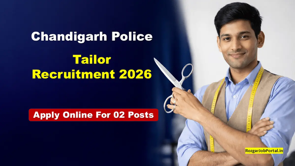 Chandigarh Police Tailor Recruitment 2026 – 02 Tailor Posts
