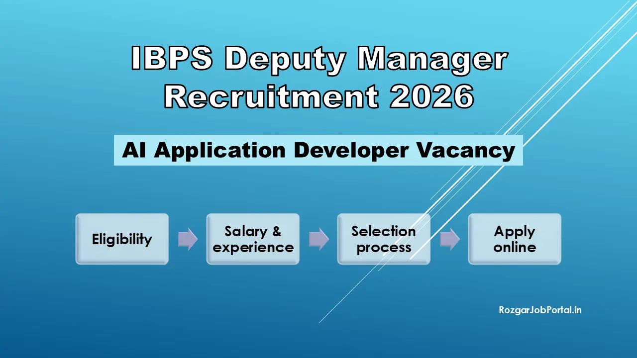 IBPS Deputy Manager Recruitment 2026 AI Application Developer Post short detail feature image