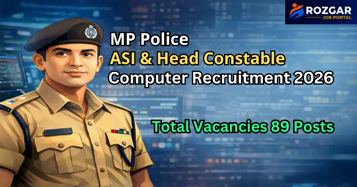 MP Police ASI & Head Constable Computer Recruitment 2026