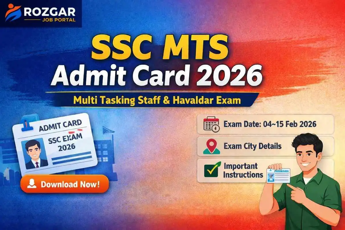 SSC MTS Admit Card 2026 Released – Download SSC Multi Tasking Staff & Havaldar Hall Ticket