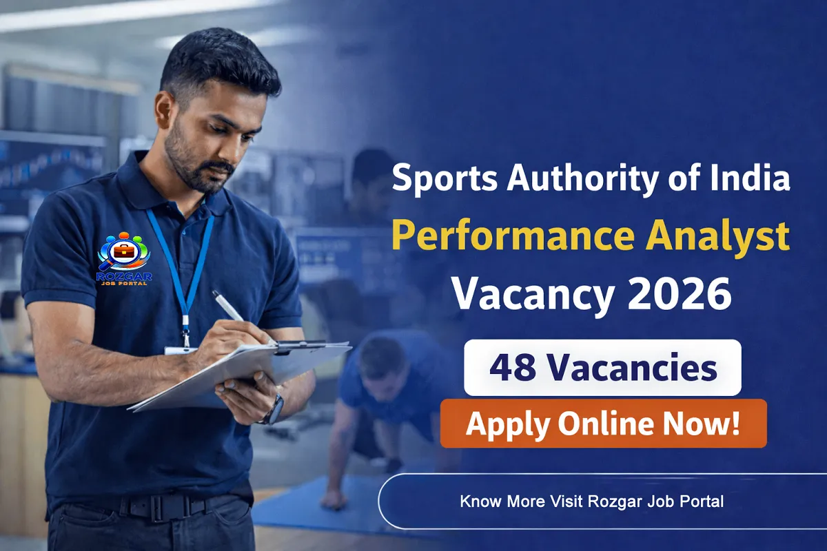 Sports Authority of India Performance Analyst Vacancy 2026 Know More Visit Rozgar Job Portal