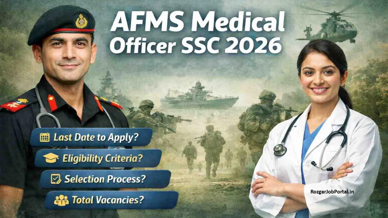 AFMS Medical Officer SSC Apply Online 2026 for 100 Post 4 AFMS Medical Officer SSC Apply Online 2026 Recruitment Notification