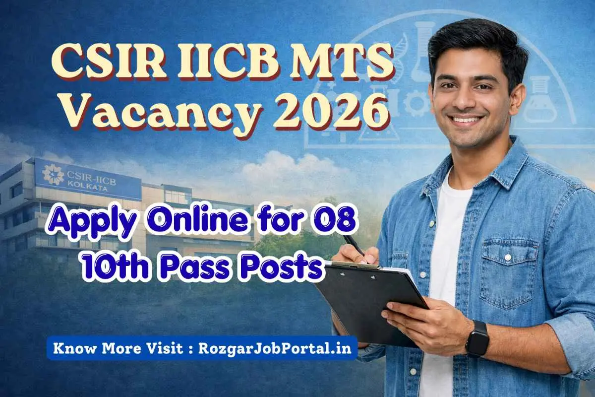 CSIR IICB Multi Tasking Staff Vacancy 2026 Out: Apply Online for 08 10th Pass Posts 9 CSIR IICB Multi Tasking Staff Vacancy 2026