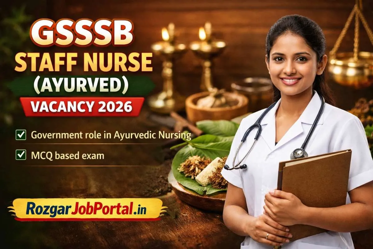 GSSSB Staff Nurse (Ayurved) Vacancy 2026