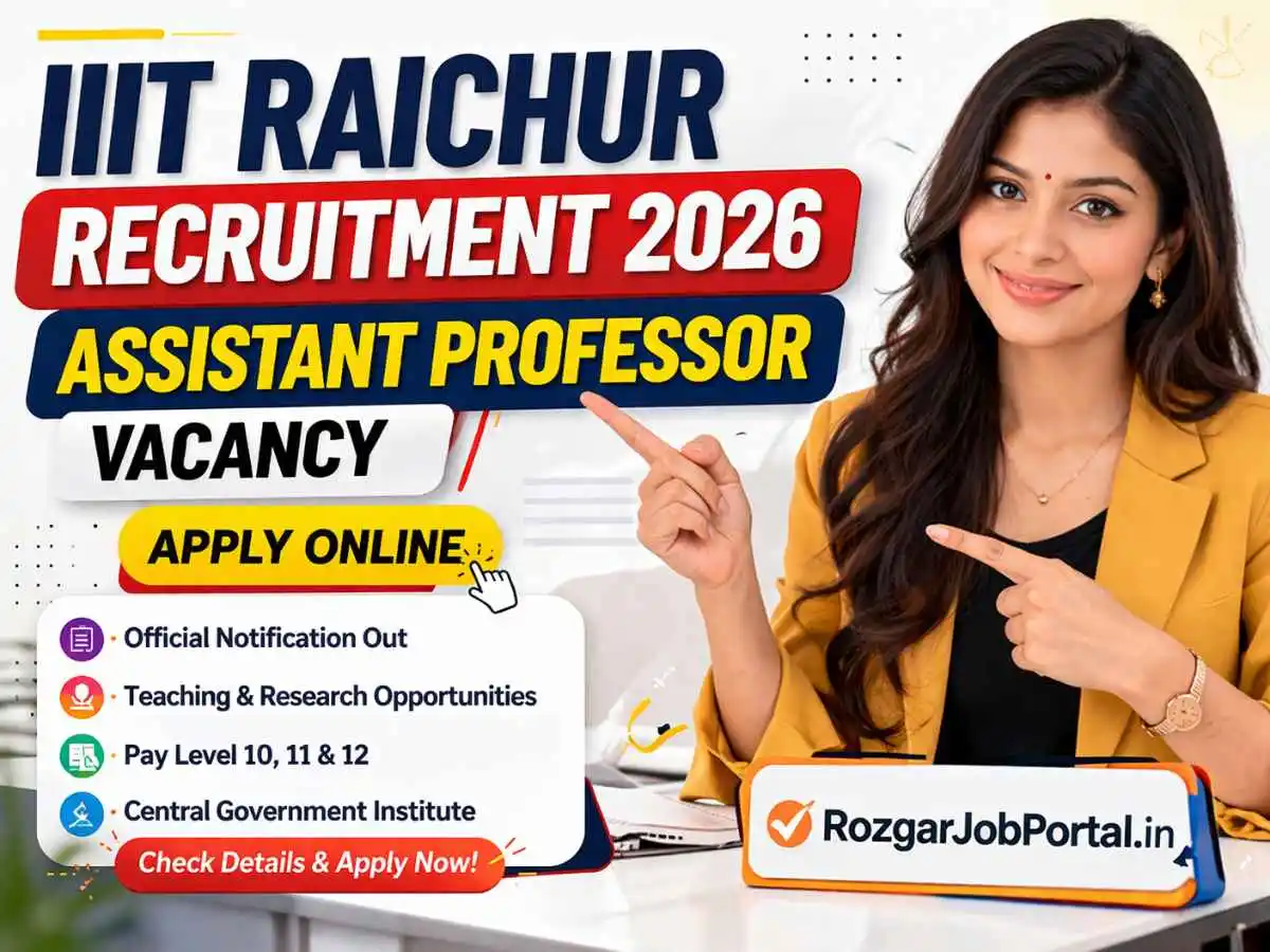 IIIT Raichur Assistant Professor Recruitment 2026 Apply Online