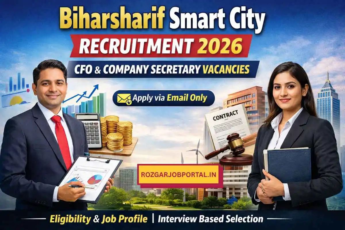 Biharsharif Smart City Recruitment 2026 for CFO and Company Secretary Posts