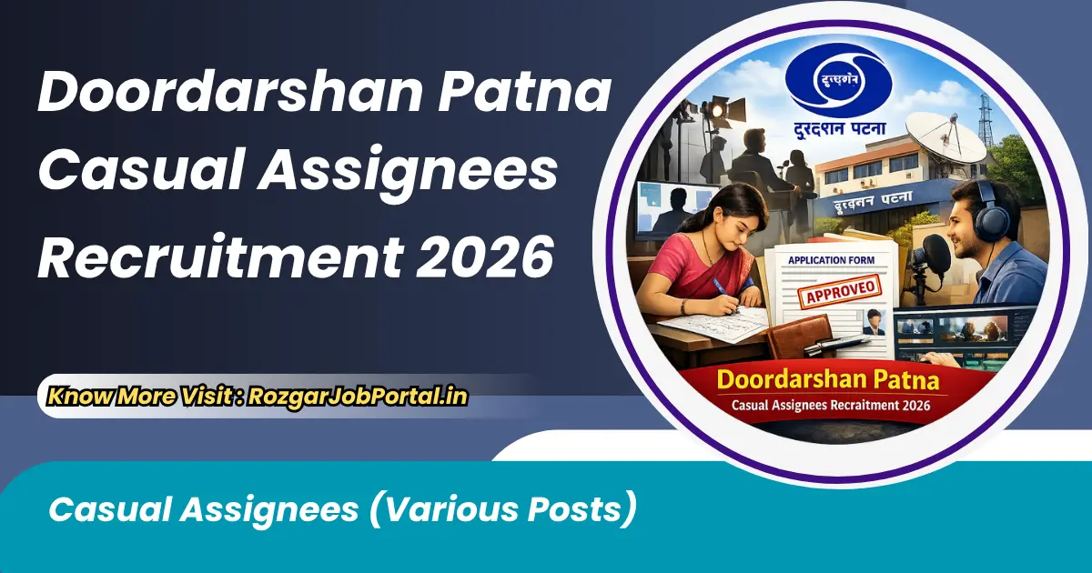Doordarshan Patna Casual Assignees Recruitment 2026 feature image