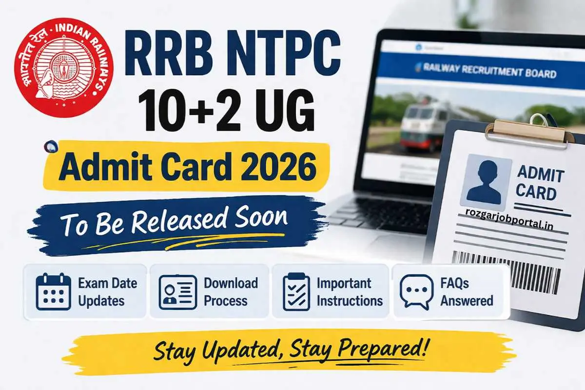 RRB NTPC 10+2 UG Admit Card 2026