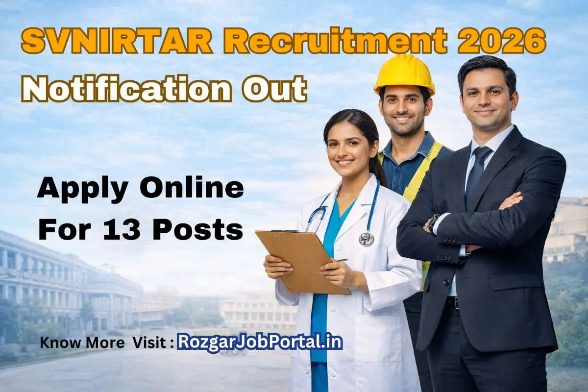 SVNIRTAR Recruitment 2026