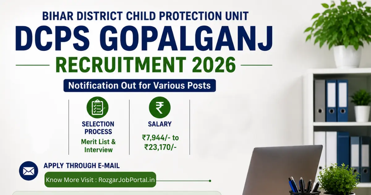 Bihar District Child Protection Unit Recruitment 2026 Feature Image
