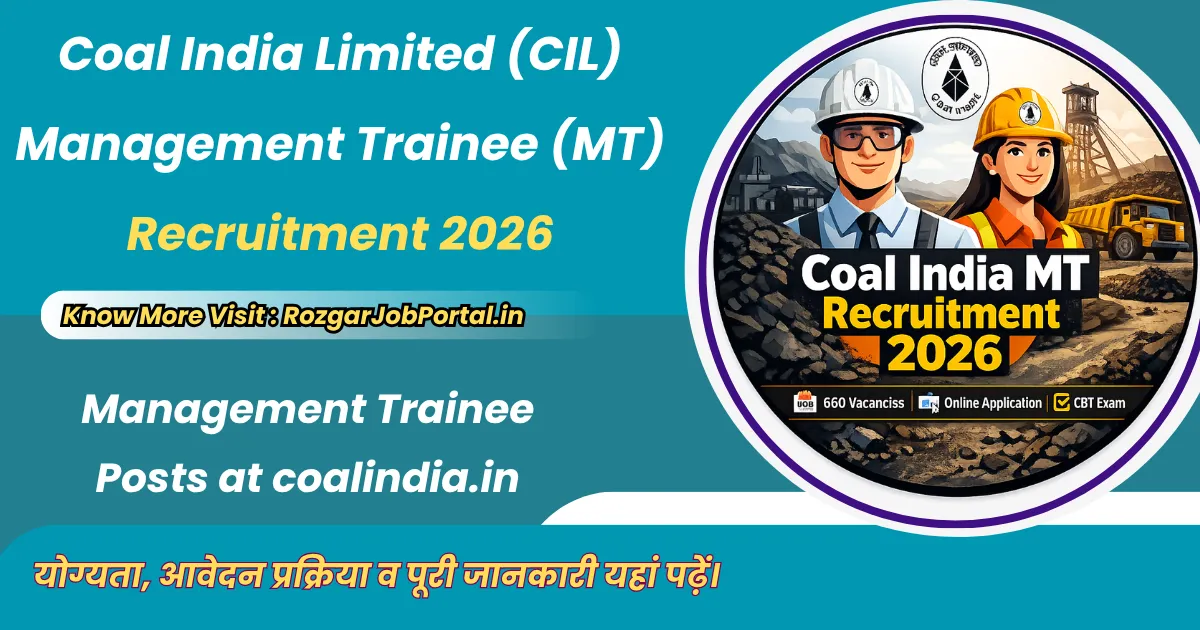 CIL MT Recruitment 2026 Notification Out