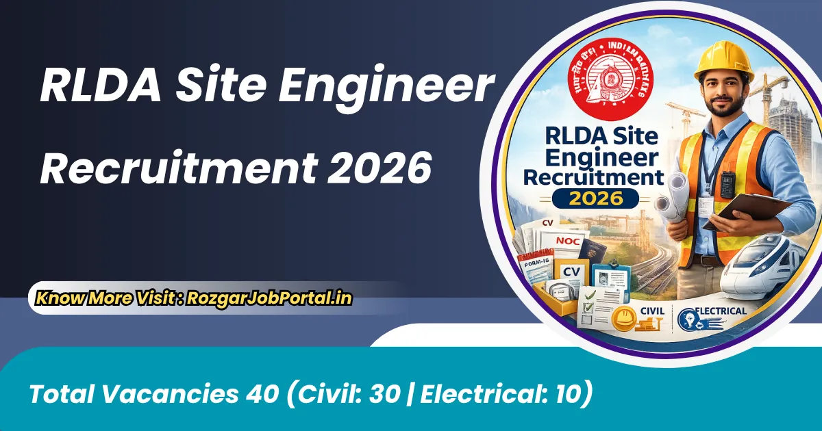 RLDA Site Engineer Recruitment 2026 Notification