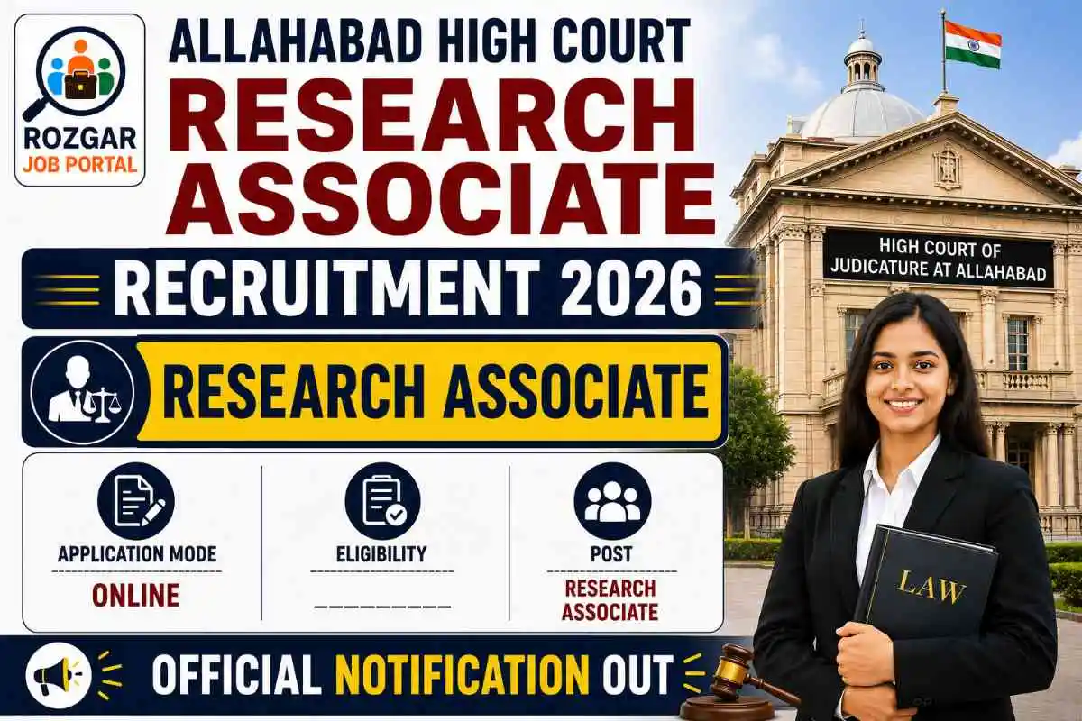 Allahabad High Court Research Associate Recruitment 2026