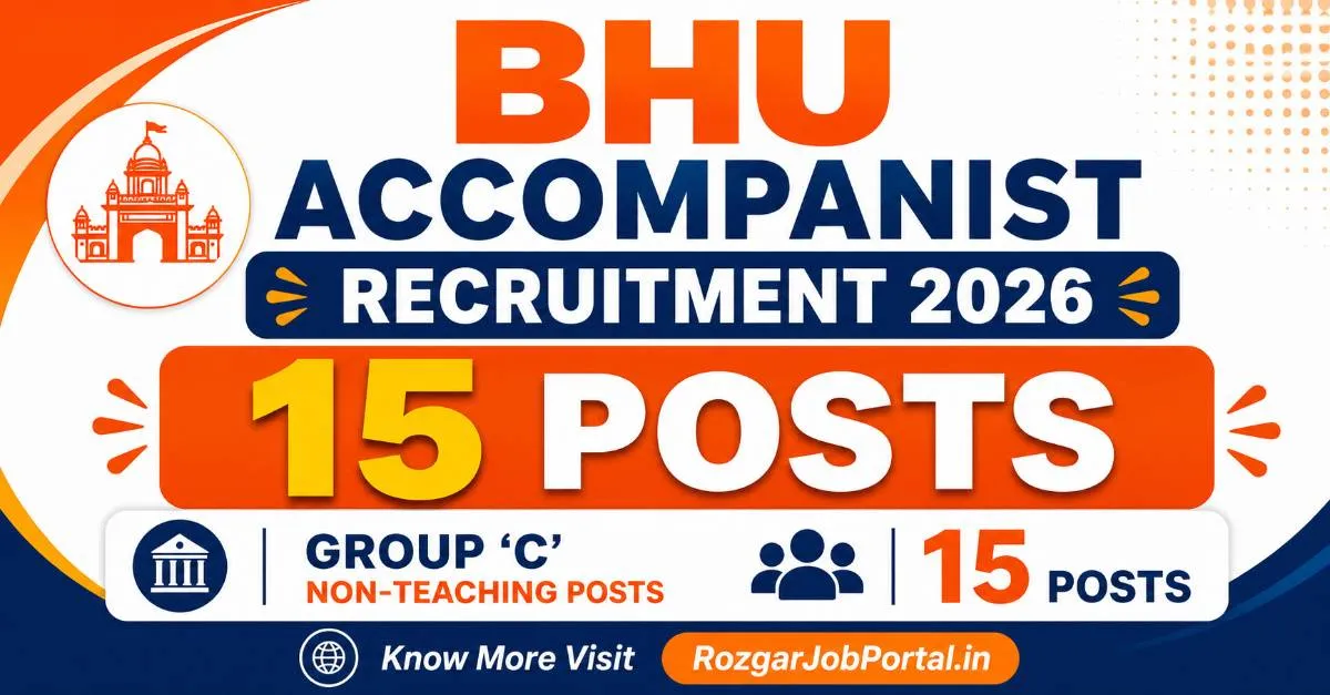 BHU Accompanist Notification 2026, BHU Accompanist Recruitment 2026, BHU Accompanist Online Form 2026