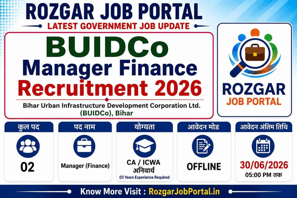 BUIDCo Manager Finance Recruitment 2026 Offline Form for Manager Finance Post