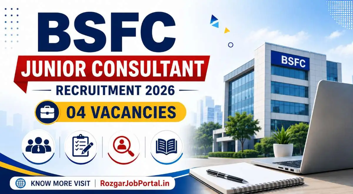 Bihar BSFC Junior Consultant Recruitment 2026: