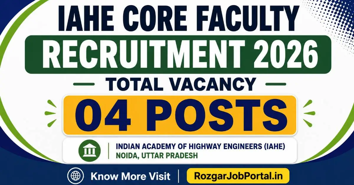 IAHE Core Faculty Recruitment 2026