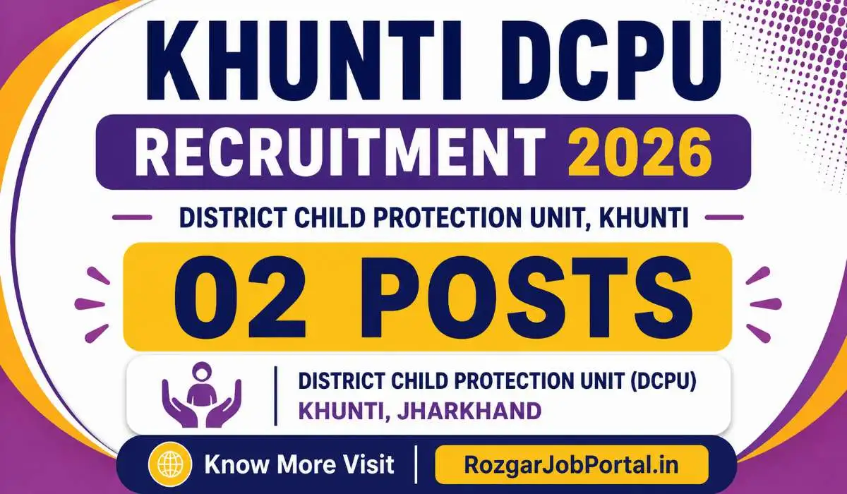 Khunti DCPU Recruitment 2026: Protection Officer & Outreach Worker Offline Form