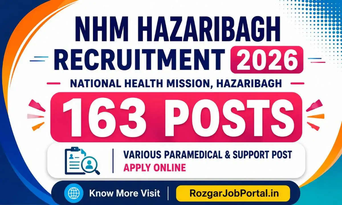 NHM Hazaribagh Recruitment 2026 Notification