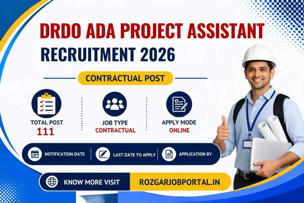 DRDO ADA Project Assistant Recruitment 2026