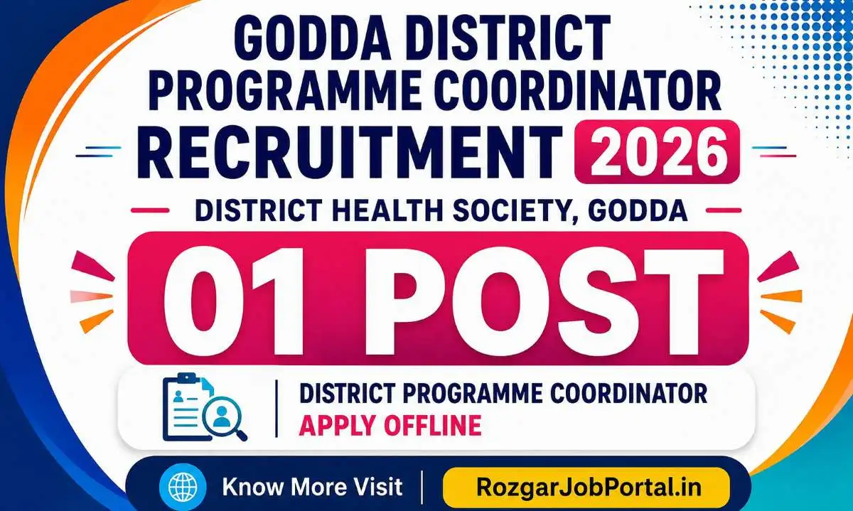 Godda District Programme Coordinator Recruitment 2026