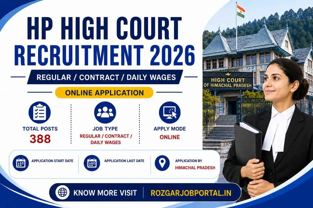 HP High Court Recruitment 2026
