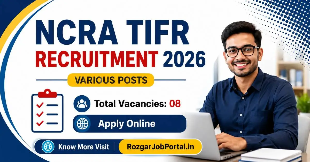 NCRA TIFR Recruitment 2026 Apply Online for 08 Various Posts