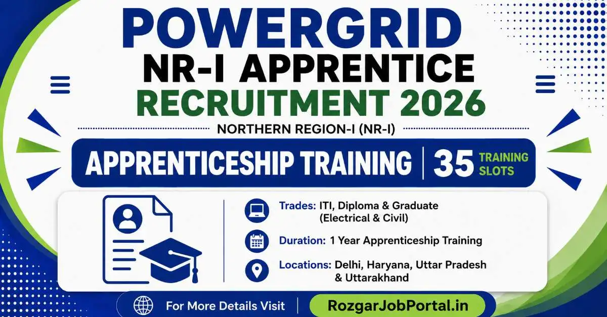 POWERGRID NR-I Apprentice Recruitment 2026 – 35 Training Slots