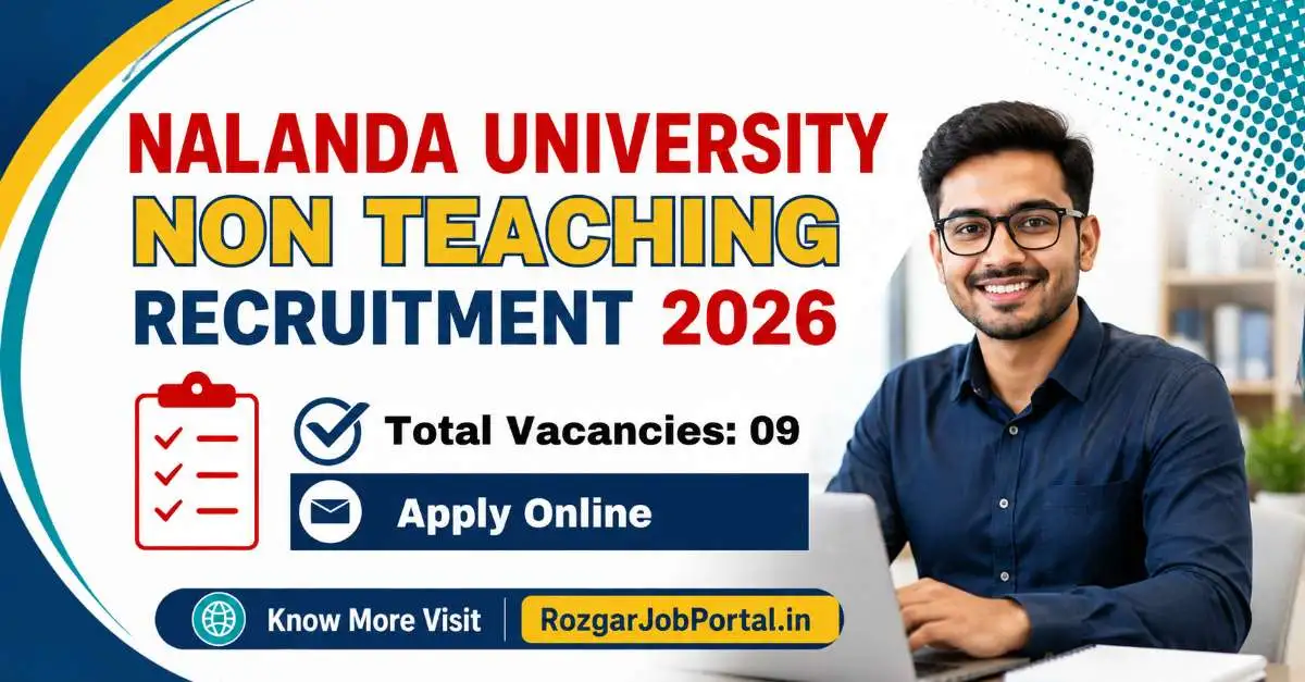 Nalanda University Non Teaching Recruitment 2026 Online Form for 09 Posts