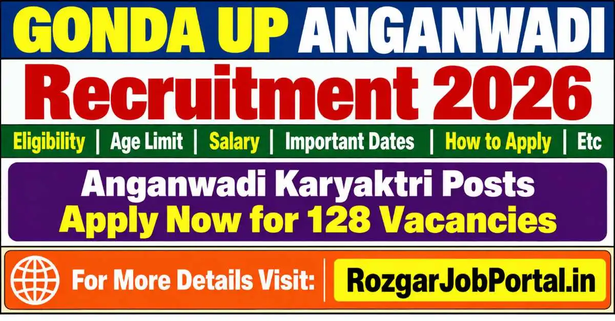 Gonda UP Anganwadi Recruitment 2026 – 128 Anganwadi Karyaktri Vacancies