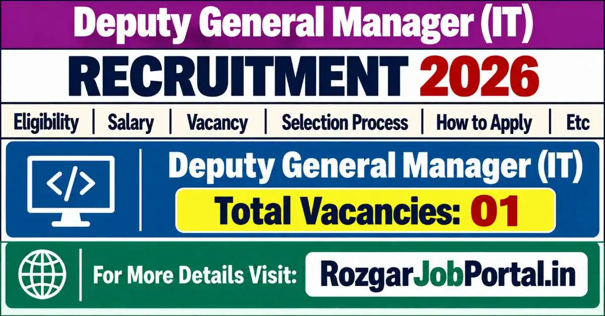 MP MPBDC Deputy General Manager (IT) Recruitment 2026