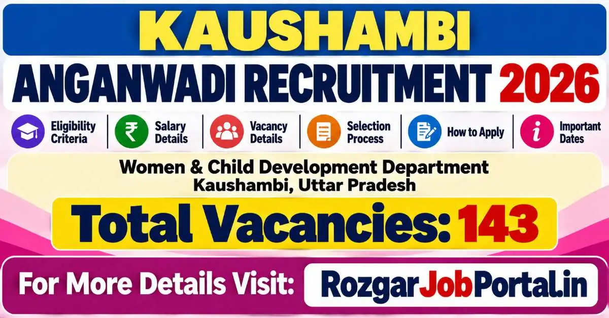 Kaushambi Anganwadi Recruitment 2026 – 143 Vacancies